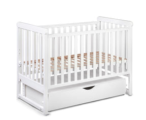 Berceau bébé 120x60cm à bascule YappyMove avec sommier réglable et tiroir