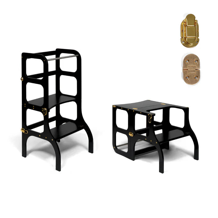STEP’n’SIT • Tour d’apprentissage convertible 2-en-1 (tour + table)