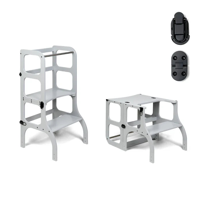 STEP’n’SIT • Tour d’apprentissage convertible 2-en-1 (tour + table)