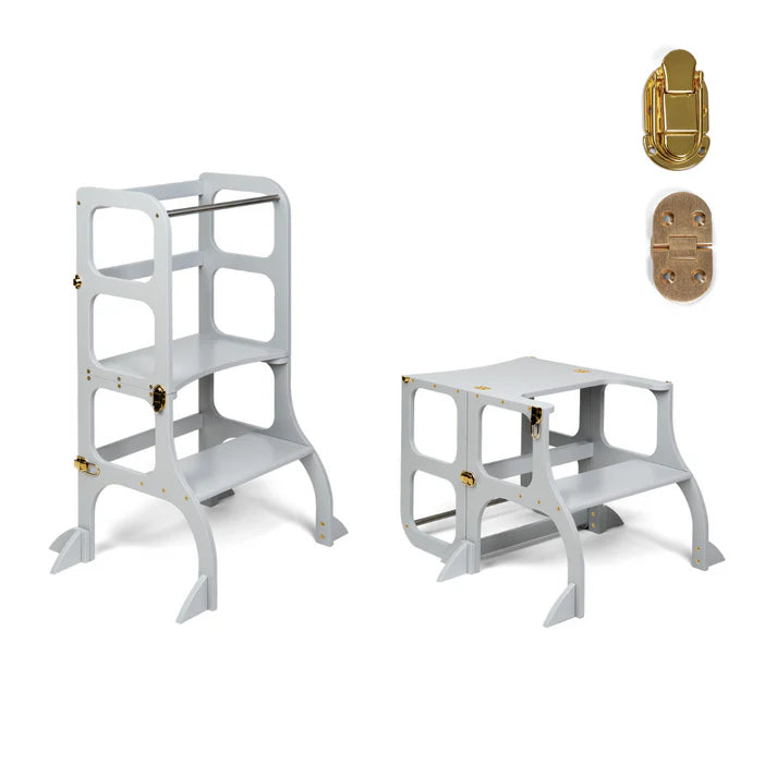STEP’n’SIT • Tour d’apprentissage convertible 2-en-1 (tour + table)