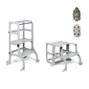 STEP’n’SIT • Tour d’apprentissage convertible 2-en-1 (tour + table)