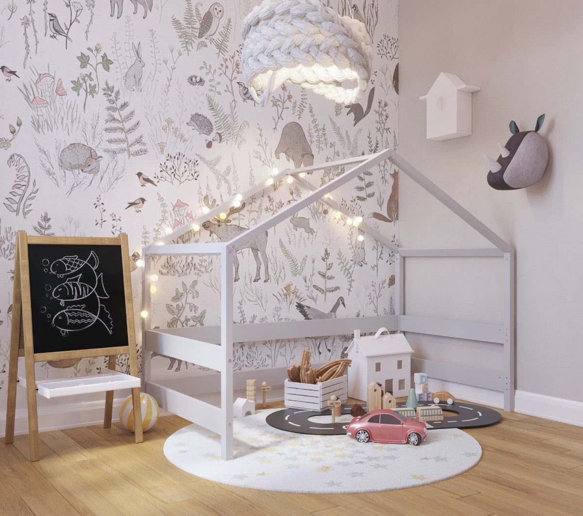 Maisonette de jeu en bois pour enfant intérieur YappyHytte PlayHouse