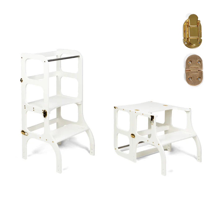 STEP’n’SIT • Tour d’apprentissage convertible 2-en-1 (tour + table)