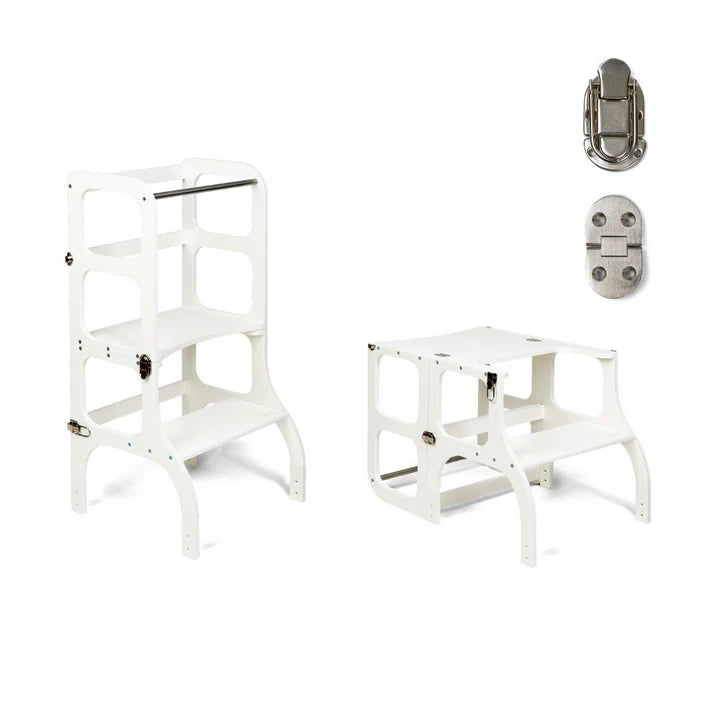 STEP’n’SIT • Tour d’apprentissage convertible 2-en-1 (tour + table)