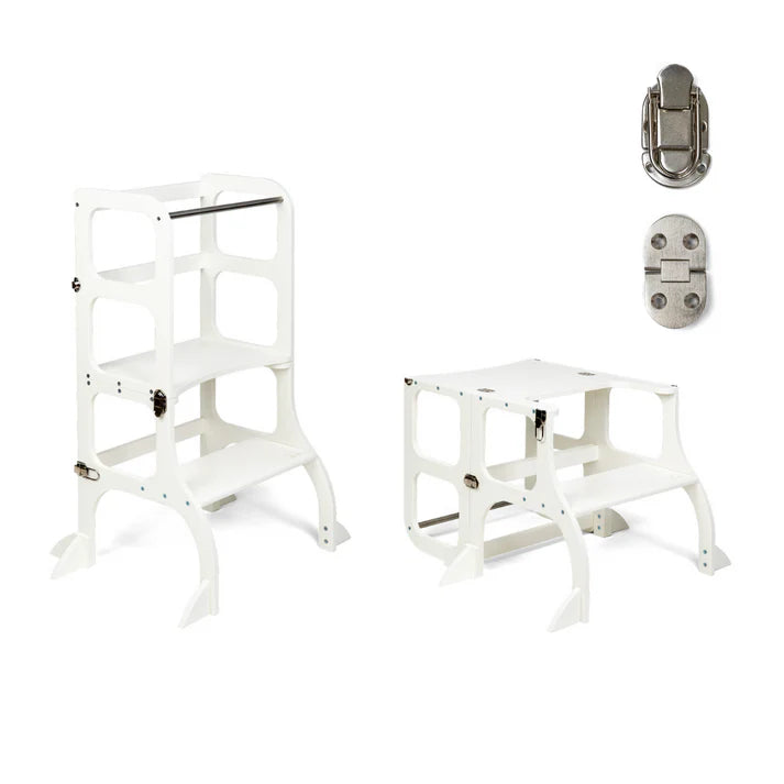 STEP’n’SIT • Tour d’apprentissage convertible 2-en-1 (tour + table)