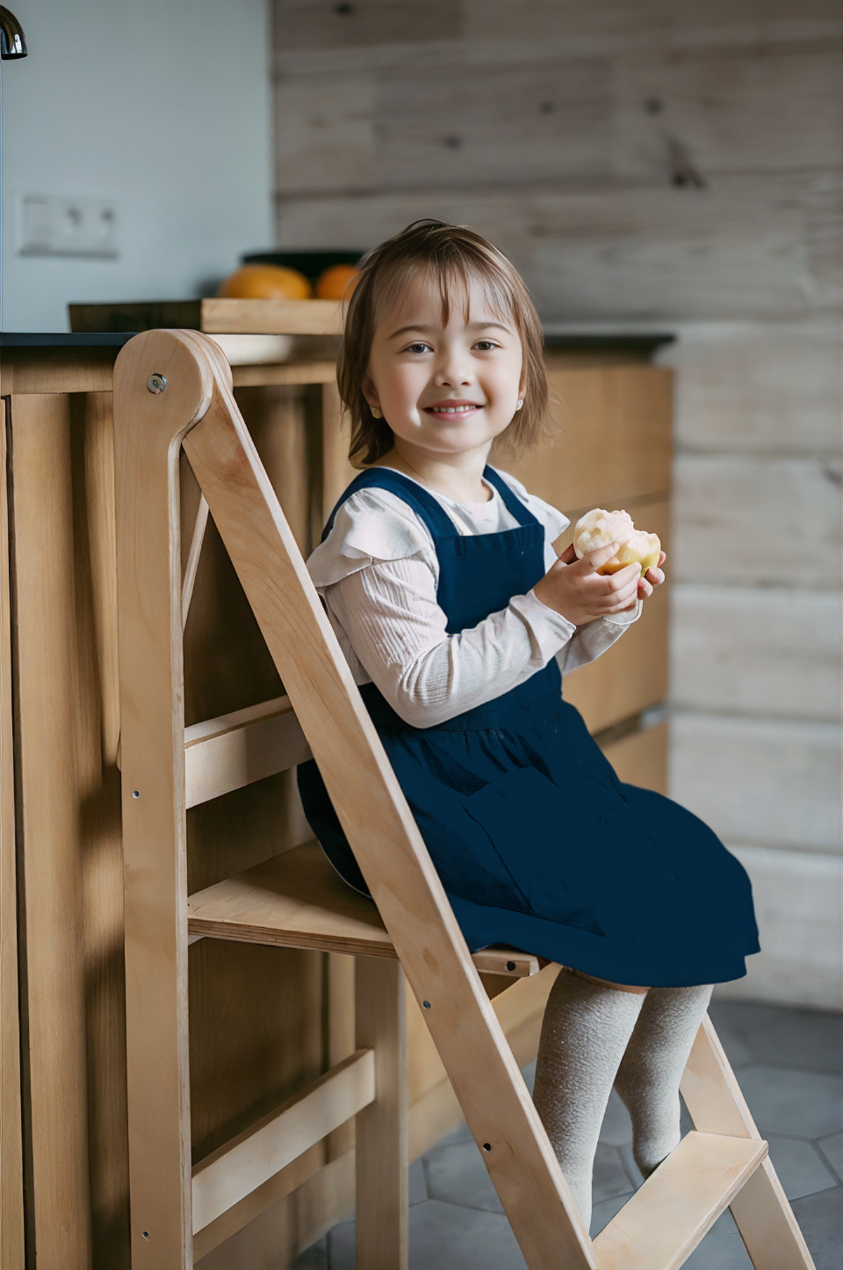 Babykare Faltbarer Montessori-Lernturm mit Stabilisator