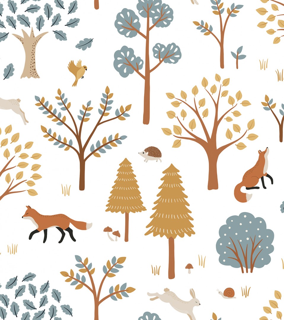 Papier peint Jöro motif forêt Lilipinso - Wallpapers par Lilipinso